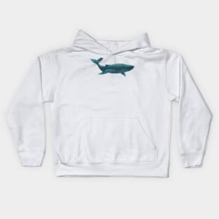 Whale from the depths of the ocean Kids Hoodie